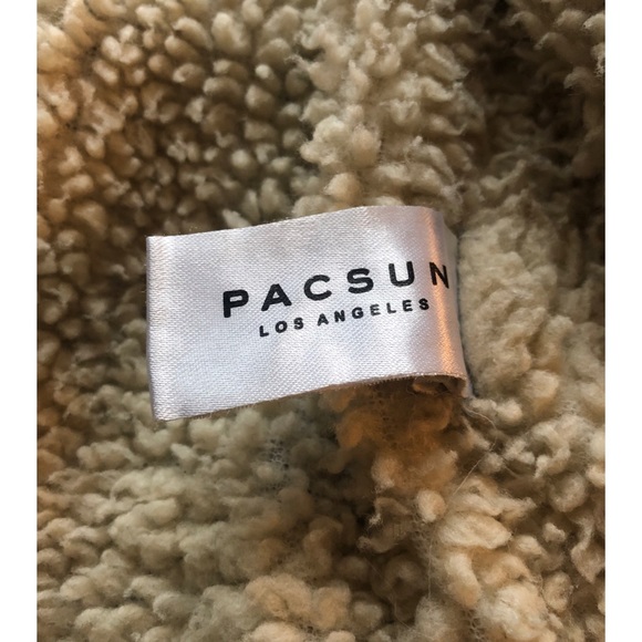 Pacsun Los Angeles Embroidered Sherpa Denim Coat - Picture 13 of 14